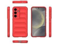 Screenguard CloudCase Handyhülle für Samsung Galaxy S25+ gegen Sturzschäden, Dellen, Kratzern. Mit Kameraschutz, erhöhtem Rahmen und Airbag Cushions für vollumfänglichen Schutz.