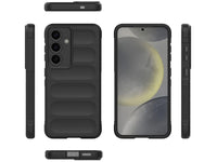 Screenguard CloudCase Handyhülle für Samsung Galaxy S25+ gegen Sturzschäden, Dellen, Kratzern. Mit Kameraschutz, erhöhtem Rahmen und Airbag Cushions für vollumfänglichen Schutz.