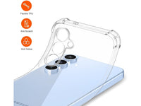 Hoch transparenter TPU Gummi Schutz Handy Hülle Clear Case klar mit verstärkten Schutzecken Bumper für das Samsung Galaxy S25+ Display und Gehäuse in transparent von Screenguard