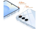 Hoch transparenter TPU Gummi Schutz Handy Hülle Clear Case klar mit verstärkten Schutzecken Bumper für das Samsung Galaxy S25+ Display und Gehäuse in transparent von Screenguard