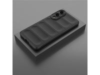 Screenguard CloudCase Handyhülle für Samsung Galaxy S25 Edge gegen Sturzschäden, Dellen, Kratzern. Mit Kameraschutz, erhöhtem Rahmen und Airbag Cushions für vollumfänglichen Schutz.