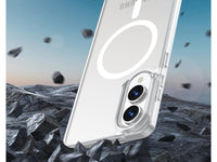Das Magnetic MagSafe Clear Case von Screenguard schützt Ihr Samsung Galaxy S25 Edge effektiv vor Schäden bei Sturz oder Stoss. Erhöhter Rahmen rund um das Display und Kamera gegen Kratzer und Dellen. Transparenter Schutz mit Magnetring. Zum Wireless Aufladen mit MagSafe kompatiblen Zubehör.
