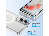 Das Magnetic MagSafe Clear Case von Screenguard schützt Ihr Samsung Galaxy S25 Edge effektiv vor Schäden bei Sturz oder Stoss. Erhöhter Rahmen rund um das Display und Kamera gegen Kratzer und Dellen. Transparenter Schutz mit Magnetring. Zum Wireless Aufladen mit MagSafe kompatiblen Zubehör.