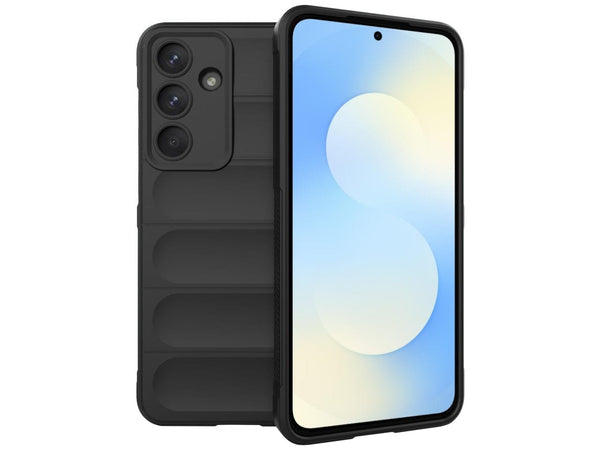 Screenguard CloudCase Handyhülle für Samsung Galaxy S25 FE gegen Sturzschäden, Dellen, Kratzern. Mit Kameraschutz, erhöhtem Rahmen und Airbag Cushions für vollumfänglichen Schutz.