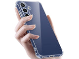 Hoch transparenter TPU Gummi Schutz Handy Hülle Clear Case klar mit verstärkten Schutzecken Bumper für das Samsung Galaxy S25 FE Display und Gehäuse in transparent von Screenguard
