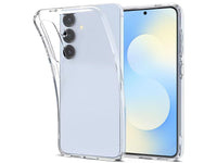 Gummi Hülle für Samsung Galaxy S25 FE aus flexiblem Soft TPU, kristallklar und transparent von Screenguard