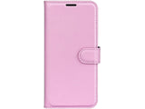 Lederhülle Karten Wallet Ledertasche Etui für Samsung Galaxy S25 in rosa von Screenguard