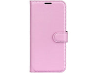 Lederhülle Karten Wallet Ledertasche Etui für Samsung Galaxy S25+ in rosa von Screenguard