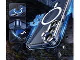 Das Magnetic MagSafe Clear Case von Screenguard schützt Ihr Samsung Galaxy S25 effektiv vor Schäden bei Sturz oder Stoss. Erhöhter Rahmen rund um das Display und Kamera gegen Kratzer und Dellen. Transparenter Schutz mit Magnetring. Zum Wireless Aufladen mit MagSafe kompatiblen Zubehör.