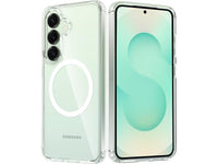 Das Magnetic MagSafe Clear Case von Screenguard schützt Ihr Samsung Galaxy S25+ effektiv vor Schäden bei Sturz oder Stoss. Erhöhter Rahmen rund um das Display und Kamera gegen Kratzer und Dellen. Transparenter Schutz mit Magnetring. Zum Wireless Aufladen mit MagSafe kompatiblen Zubehör.