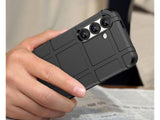 Widerstandsfähige, stabile Outdoor Sport Hülle für das Samsung Galaxy S25 für Handwerker, Baustelle, Business, äusserst stabil mit erhöhten Rändern und Kanten in schwarz von Screenguard