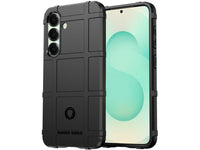 Widerstandsfähige, stabile Outdoor Sport Hülle für das Samsung Galaxy S25+ für Handwerker, Baustelle, Business, äusserst stabil mit erhöhten Rändern und Kanten in schwarz von Screenguard