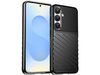 Moderne Design Hülle Cover für das Samsung Galaxy S25 mit Stripes zum Schutz von Kratzern, Dellen, Display aus TPU Gummi in schwarz von Screenguard