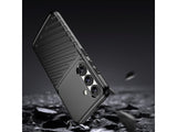 Moderne Design Hülle Cover für das Samsung Galaxy S25+ mit Stripes zum Schutz von Kratzern, Dellen, Display aus TPU Gummi in schwarz von Screenguard