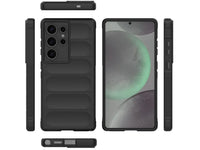 Screenguard CloudCase Handyhülle für Samsung Galaxy S25 Ultra gegen Sturzschäden, Dellen, Kratzern. Mit Kameraschutz, erhöhtem Rahmen und Airbag Cushions für vollumfänglichen Schutz.