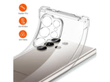 Hoch transparenter TPU Gummi Schutz Handy Hülle Clear Case klar mit verstärkten Schutzecken Bumper für das Samsung Galaxy S25 Ultra Display und Gehäuse in transparent von Screenguard