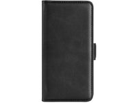 Veganes Flip Case Leder Etui Hülle mit Karten Fächer und Sichtfenster für Samsung Galaxy S25 Ultra in schwarz von Screenguard
