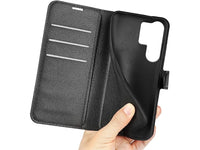 Lederhülle Karten Wallet Ledertasche Etui für Samsung Galaxy S25 Ultra in schwarz von Screenguard