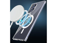 Das Magnetic MagSafe Clear Case von Screenguard schützt Ihr Samsung Galaxy S25 Ultra effektiv vor Schäden bei Sturz oder Stoss. Erhöhter Rahmen rund um das Display und Kamera gegen Kratzer und Dellen. Transparenter Schutz mit Magnetring. Zum Wireless Aufladen mit MagSafe kompatiblen Zubehör.