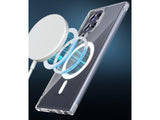 Das Magnetic MagSafe Clear Case von Screenguard schützt Ihr Samsung Galaxy S25 Ultra effektiv vor Schäden bei Sturz oder Stoss. Erhöhter Rahmen rund um das Display und Kamera gegen Kratzer und Dellen. Transparenter Schutz mit Magnetring. Zum Wireless Aufladen mit MagSafe kompatiblen Zubehör.