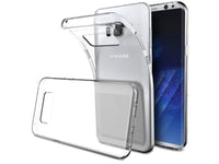 Gummi Hülle für Samsung Galaxy S8+ aus flexiblem Soft TPU, kristallklar und transparent von Screenguard