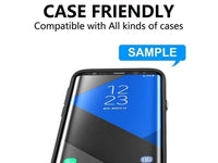 Case Friendly Screen Protector Handy Display Schutz Panzerglas Folie aus echtem 9H 2.5D Glas für Abdeckung des Samsung Galaxy S8+ Displays in transparent von Screenguard