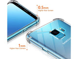 Hoch transparenter TPU Gummi Schutz Handy Hülle Clear Case klar mit verstärkten Schutzecken Bumper für das Samsung Galaxy S9 Display und Gehäuse in transparent von Screenguard