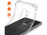 Hoch transparenter TPU Gummi Schutz Handy Hülle Clear Case klar mit verstärkten Schutzecken Bumper für das Samsung Galaxy S9+ Display und Gehäuse in transparent von Screenguard