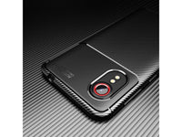Hochwertig stabile Soft TPU Smartphone Handy Hülle im Carbon Design für Samsung Galaxy Xcover 5 zum Schutz des Display und Gehäuse Cover in schwarz von Screenguard