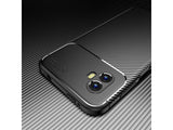 Hochwertig stabile Soft TPU Smartphone Handy Hülle im Carbon Design für Samsung Galaxy XCover6 Pro zum Schutz des Display und Gehäuse Cover in schwarz von Screenguard