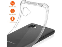 Hoch transparenter TPU Gummi Schutz Handy Hülle Clear Case klar mit verstärkten Schutzecken Bumper für das Samsung Galaxy XCover6 Pro Display und Gehäuse in transparent von Screenguard