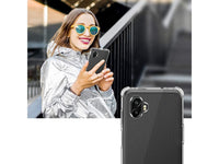 Hoch transparenter TPU Gummi Schutz Handy Hülle Clear Case klar mit verstärkten Schutzecken Bumper für das Samsung Galaxy XCover6 Pro Display und Gehäuse in transparent von Screenguard