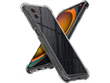 Hoch transparenter TPU Gummi Schutz Handy Hülle Clear Case klar mit verstärkten Schutzecken Bumper für das Samsung Galaxy XCover7 Pro Display und Gehäuse in transparent von Screenguard