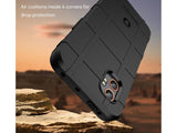 Widerstandsfähige, stabile Outdoor Sport Hülle für das Samsung Galaxy XCover7 Pro für Handwerker, Baustelle, Business, äusserst stabil mit erhöhten Rändern und Kanten in schwarz von Screenguard