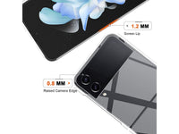 Gummi Hülle für Samsung Galaxy Z Flip4 aus flexiblem Soft TPU, kristallklar und transparent von Screenguard