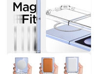 Das Magnetic MagSafe Clear Case von Screenguard schützt Ihr Samsung Galaxy Z Flip5 effektiv vor Schäden bei Sturz oder Stoss. Erhöhter Rahmen rund um das Display und Kamera gegen Kratzer und Dellen. Transparenter Schutz mit Magnetring. Zum Wireless Aufladen mit MagSafe kompatiblen Zubehör.