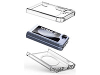 Das Magnetic MagSafe Clear Case von Screenguard schützt Ihr Samsung Galaxy Z Flip5 effektiv vor Schäden bei Sturz oder Stoss. Erhöhter Rahmen rund um das Display und Kamera gegen Kratzer und Dellen. Transparenter Schutz mit Magnetring. Zum Wireless Aufladen mit MagSafe kompatiblen Zubehör.