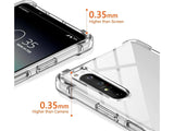 Hoch transparenter TPU Gummi Schutz Handy Hülle Clear Case klar mit verstärkten Schutzecken Bumper für das Sony Xperia 1 II Display und Gehäuse in transparent von Screenguard