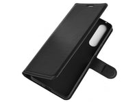 Lederhülle Karten Wallet Ledertasche Etui für Sony Xperia 1 II in schwarz von Screenguard