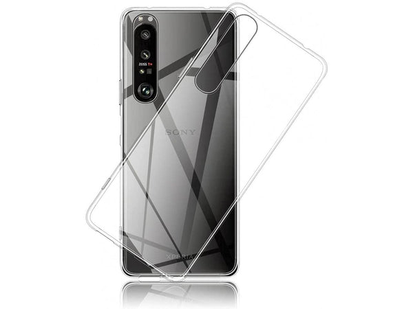 Gummi Hülle für Sony Xperia 1 III aus flexiblem Soft TPU, kristallklar und transparent von Screenguard