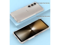 Hoch transparenter TPU Gummi Schutz Handy Hülle Clear Case klar mit verstärkten Schutzecken Bumper für das Sony Xperia 1 VI Display und Gehäuse in transparent von Screenguard