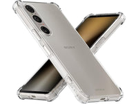 Hoch transparenter TPU Gummi Schutz Handy Hülle Clear Case klar mit verstärkten Schutzecken Bumper für das Sony Xperia 1 VI Display und Gehäuse in transparent von Screenguard