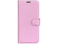 Lederhülle Karten Wallet Ledertasche Etui für Sony Xperia 1 VI in rosa von Screenguard