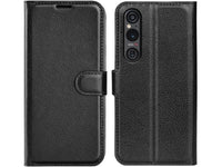 Lederhülle Karten Wallet Ledertasche Etui für Sony Xperia 1 VI in schwarz von Screenguard