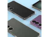 Hoch transparenter TPU Gummi Schutz Handy Hülle Clear Case klar mit verstärkten Schutzecken Bumper für das Sony Xperia 1 VII Display und Gehäuse in transparent von Screenguard