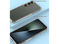 Hoch transparenter TPU Gummi Schutz Handy Hülle Clear Case klar mit verstärkten Schutzecken Bumper für das Sony Xperia 1 VII Display und Gehäuse in transparent von Screenguard