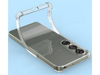 Hoch transparenter TPU Gummi Schutz Handy Hülle Clear Case klar mit verstärkten Schutzecken Bumper für das Sony Xperia 1 VII Display und Gehäuse in transparent von Screenguard