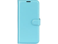 Lederhülle Karten Wallet Ledertasche Etui für Sony Xperia 1 VII in hellblau von Screenguard