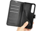 Lederhülle Karten Wallet Ledertasche Etui für Sony Xperia 1 VII in schwarz von Screenguard