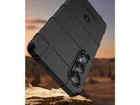 Widerstandsfähige, stabile Outdoor Sport Hülle für das Sony Xperia 1 VII für Handwerker, Baustelle, Business, äusserst stabil mit erhöhten Rändern und Kanten in schwarz von Screenguard